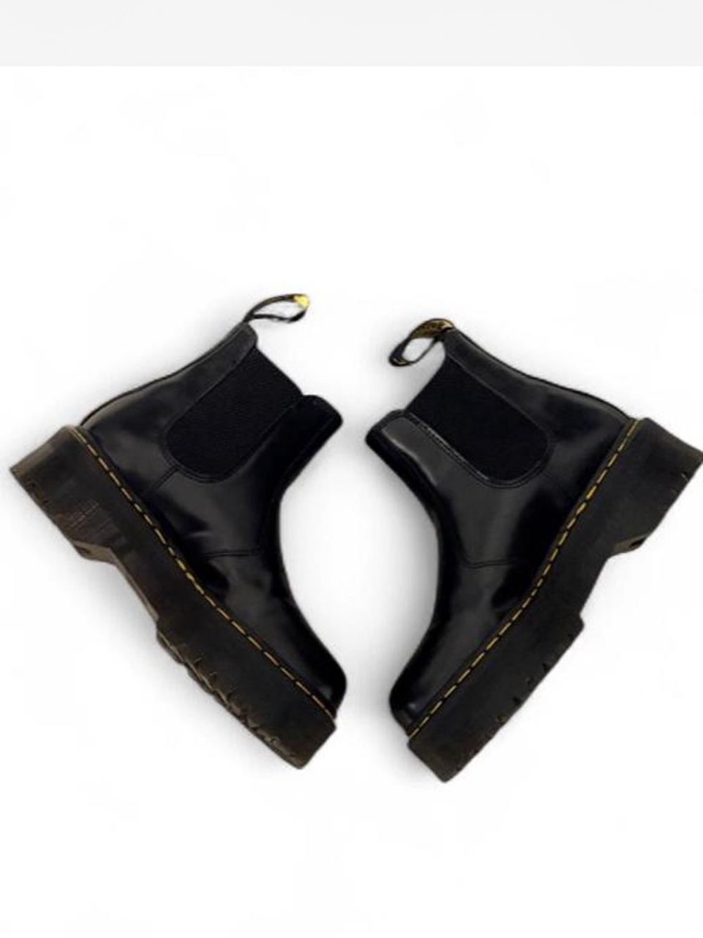 Dr Martens black quad 2976 platform Chelsea boots -